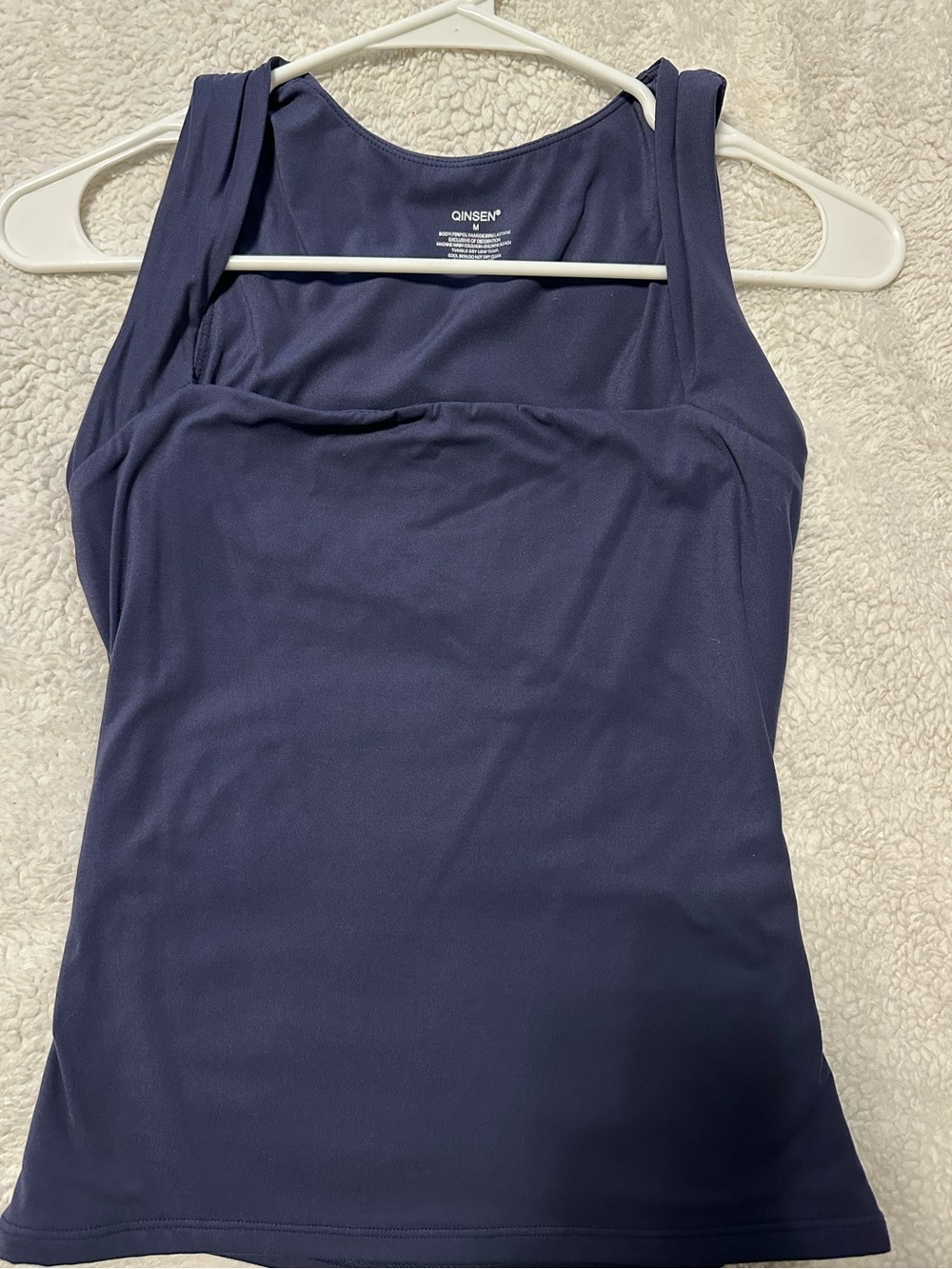 Amazon Women's Navy Square-Neck Tank Top
